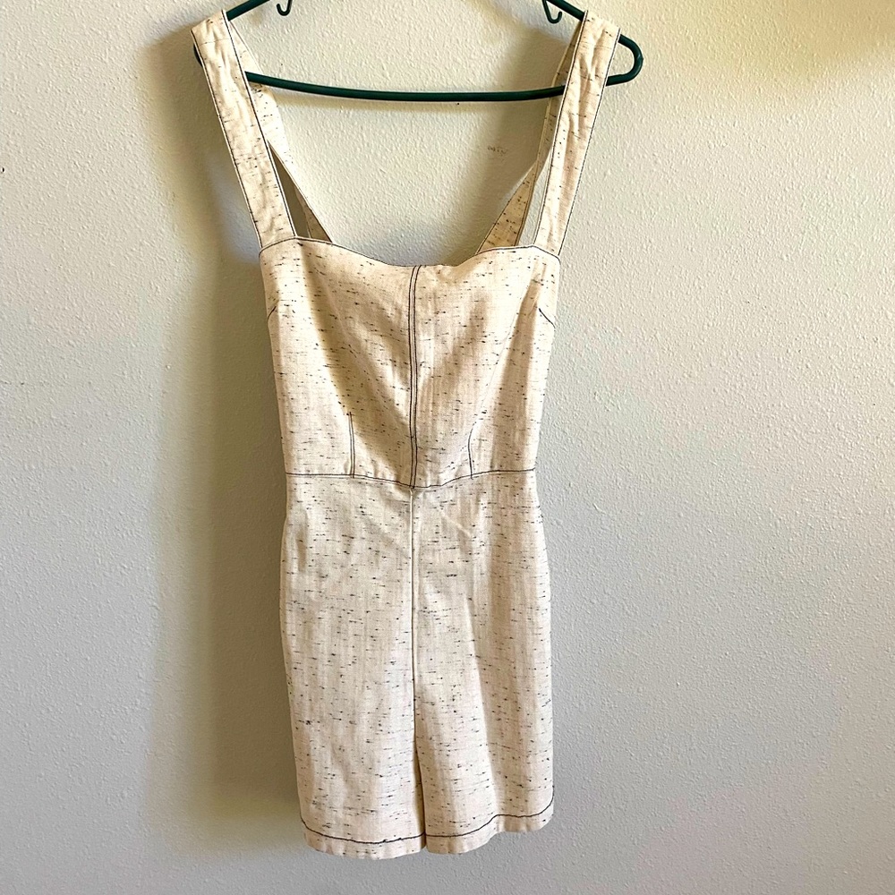 Urban outfitters cream romper. Size medium